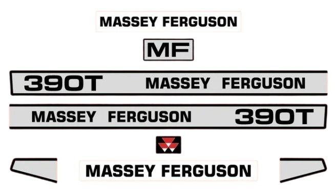 Stickerset Massey Ferguson 390T