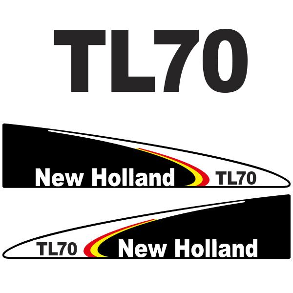 Stickerset New Holland TL 70 black