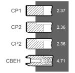 Kolbenring-Satz +0,020''-0.51mm
