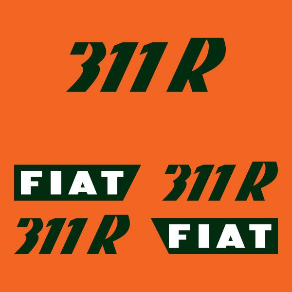 Stickerset Fiat 311 R