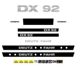 Stickerset Deutz Fahr DX 92