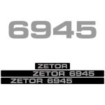 Kit autocollants latéraux Zetor 6945