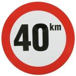 Sticker 40 km nederlands model