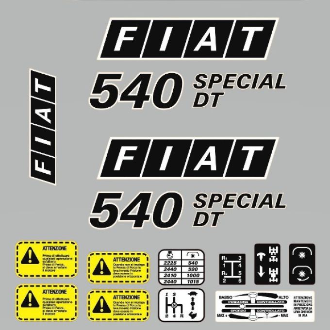 Stickerset Fiat 540 Special