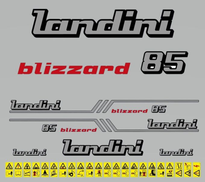 Stickerset Landini blizzard 85