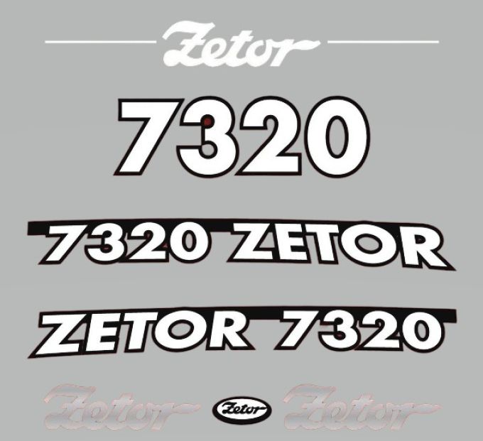 Stickerset Zetor 7320 (2005)