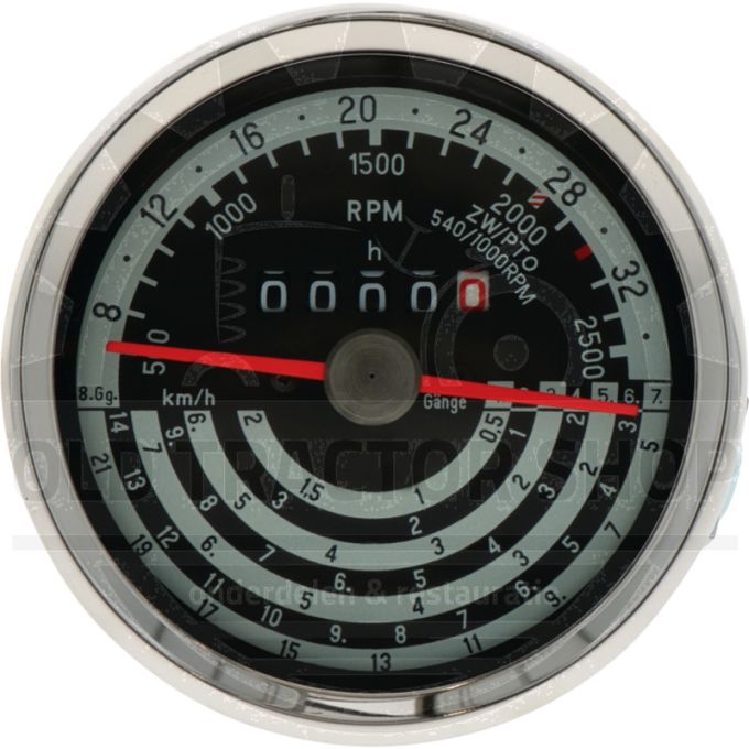 Tractormeter Draairichting recht 32 km/h