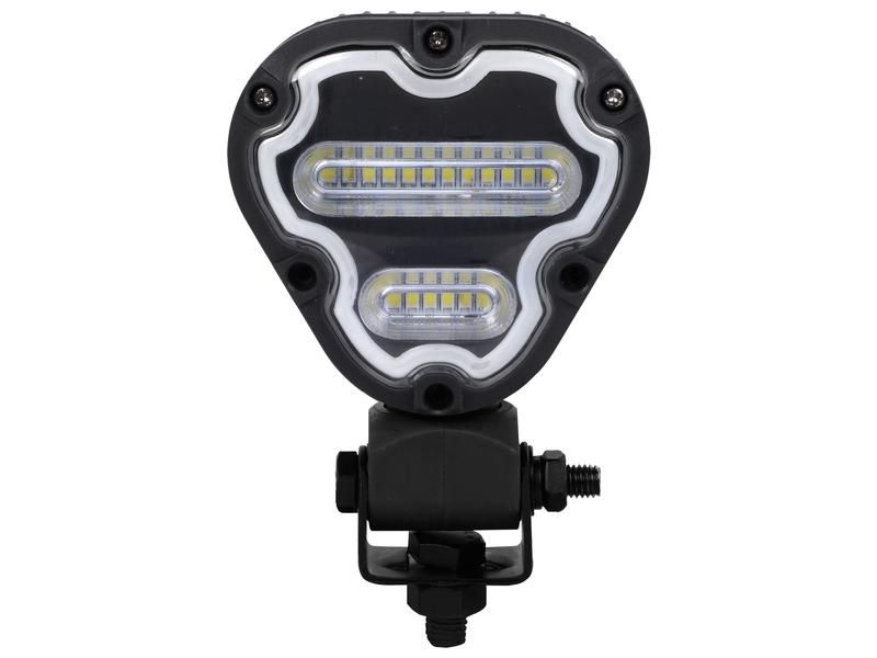 Werklamp, driehoek LED instelbare kleuren, 1800 Lumen, 12-24V