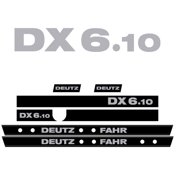 Stickerset Deutz Fahr DX 6.10