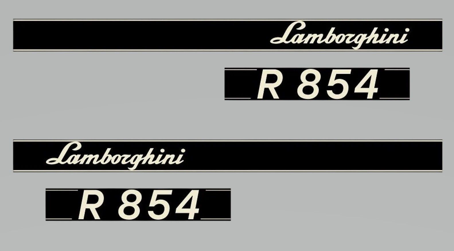 Stickerset Lamborghini R 854