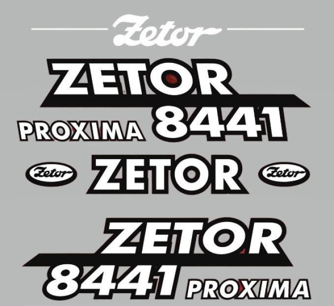 Stickerset Zetor 8441 PROXIMA